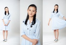 人像修图素材 宋祖儿早期棚内拍摄 NEF格式未修原图 蓝色连衣裙-修图师